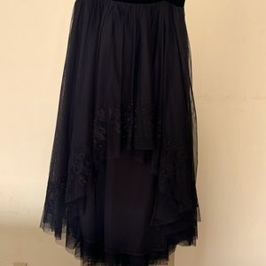 TORRID Hi-Low Skirt Embroidered Mesh